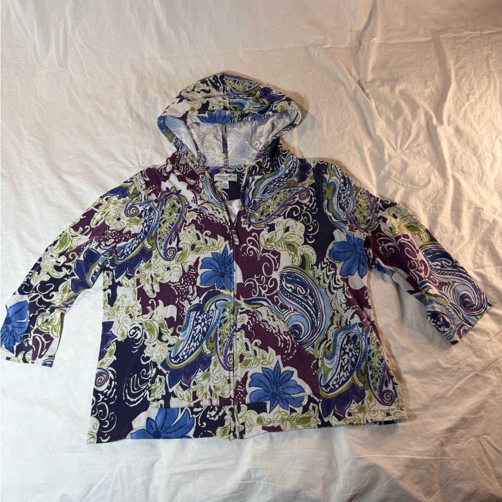 Caribbean Joe Multicolor Paisley Top